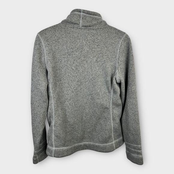 The North Face Womens size Medium Sweater Fleece Zip Up Jacket Gray nf0a3lh8 - Picture 2 of 11